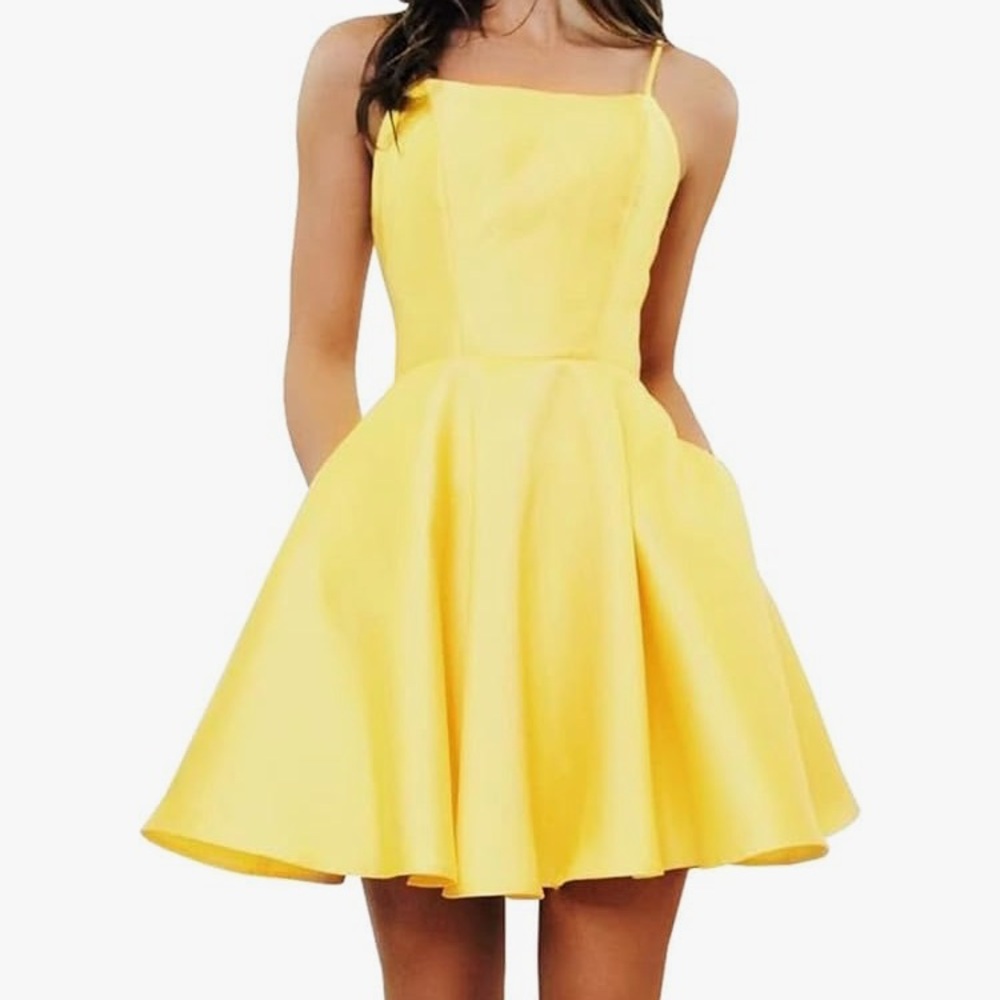 Yellow Homecoming Dress